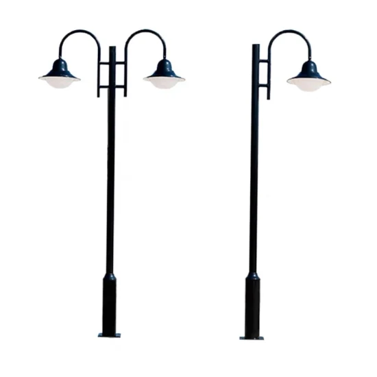 Lumière de jardin étanche extérieure 3m 4m, lampadaire LED, lumière de paysage