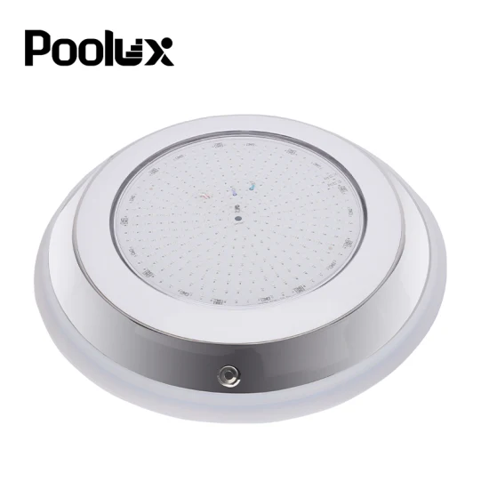 Poolux 2023 nouveau IP68 RGB 12V 304 lampe sous-marine en acier inoxydable résine remplie LED natation mince lumières de piscine