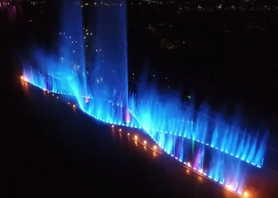 Usine vend des équipements de fontaine d'eau musicale de qualité décorative à grande échelle de Dubaï