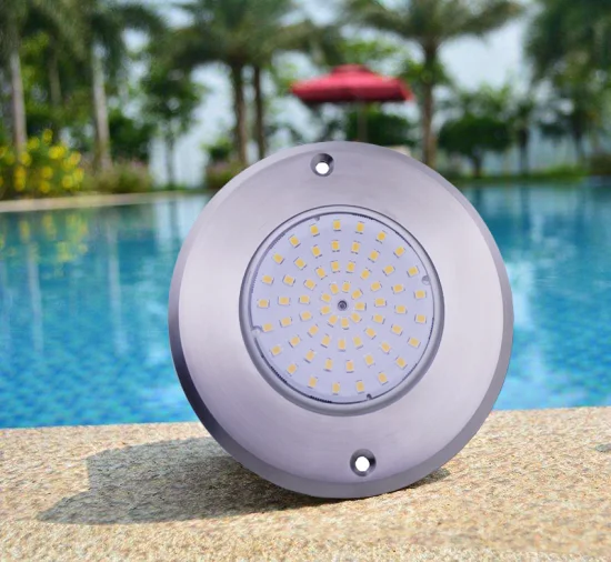 IP68 étanche Super mince mince 7.5mm DC12V AC12V 316 acier inoxydable blanc 280mm 35W lumière sous-marine LED pour piscine